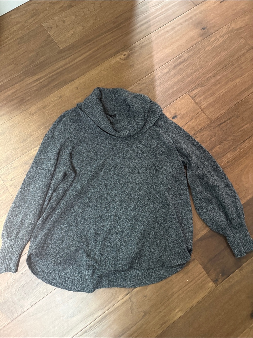 Tahari Charcoal Cowl Neck Sweater